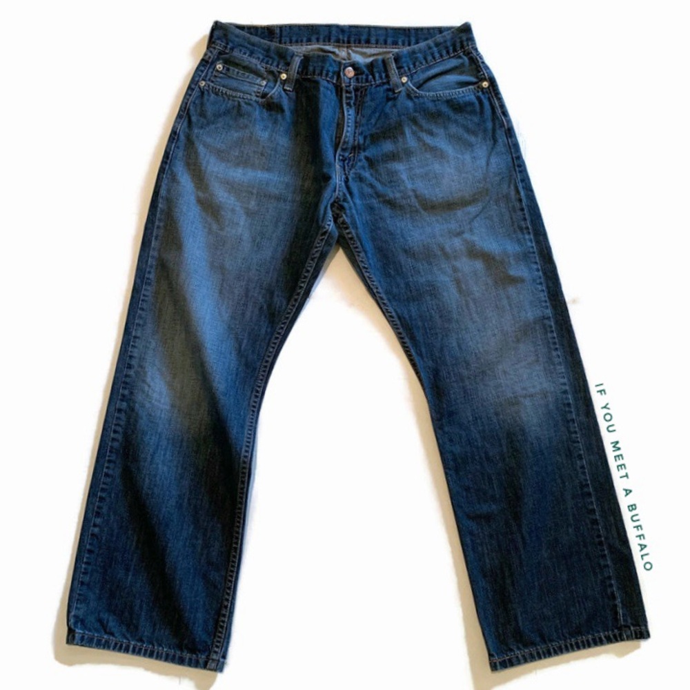 Levi’s 514 Men’s 36x30 Dark Wash Classic Straight Leg Fit Cotton